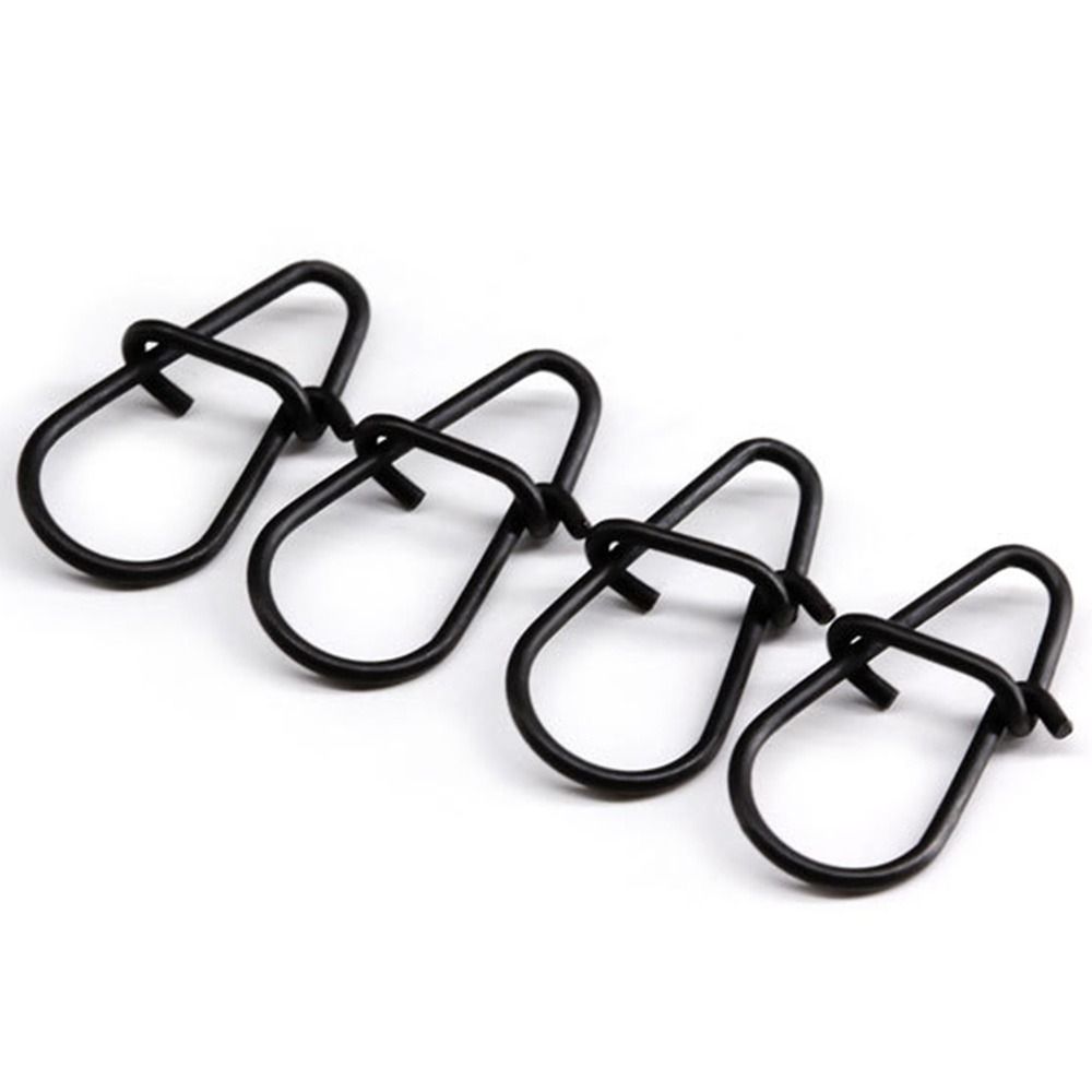 100Pcs/lot Matte black Snap Fi - огляд і ціна Fishing Hook Stainless Steel