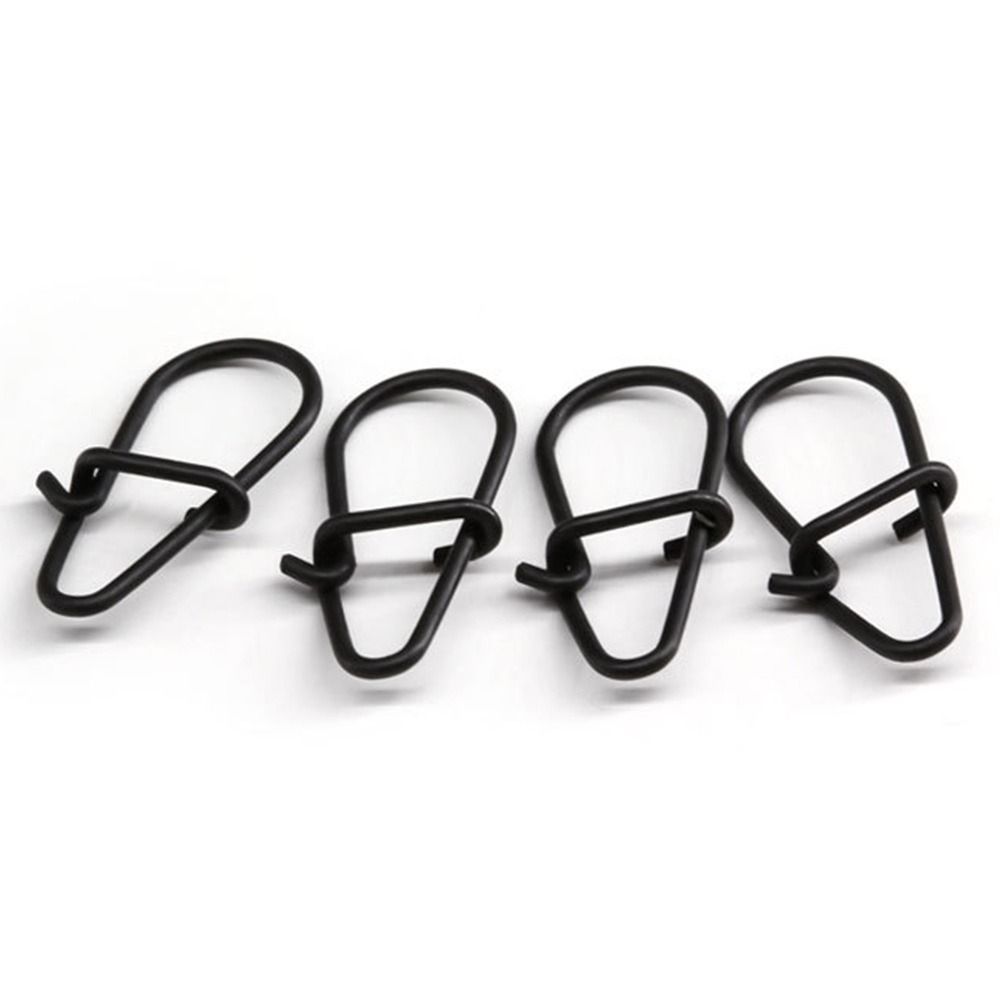 100Pcs/lot Matte black Snap Fi - огляд і ціна Fishing Hook Stainless Steel