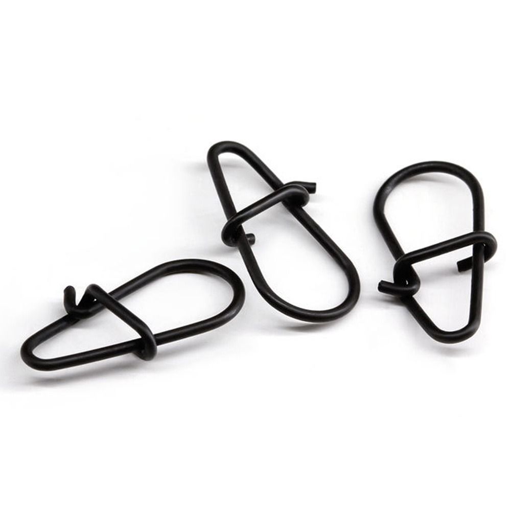 100Pcs/lot Matte black Snap Fi - огляд і ціна Fishing Hook Stainless Steel