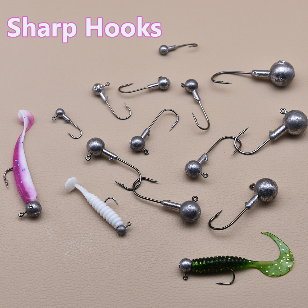 MrLurion 50pcs 1g-28g jig head - огляд і ціна Fishing Hook Weedless