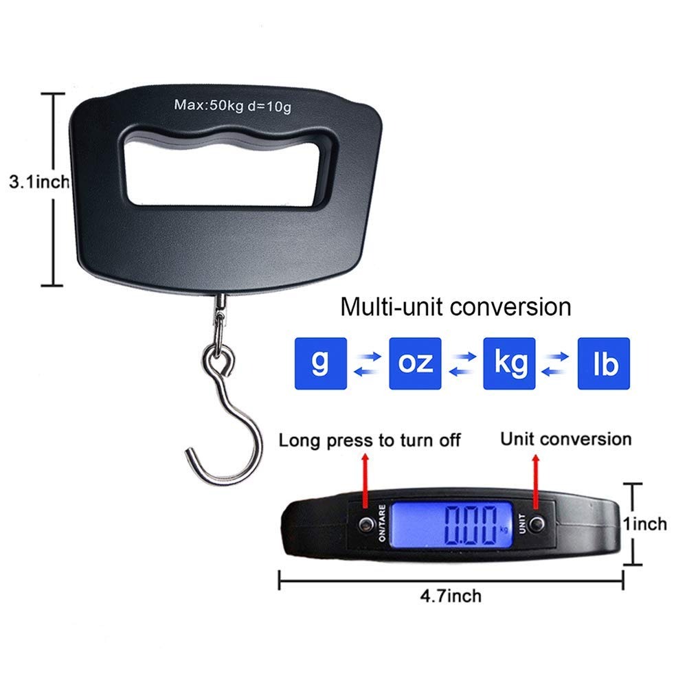 50kg Portable Handheld Digital - огляд і ціна Fishing Hook Stainless Steel