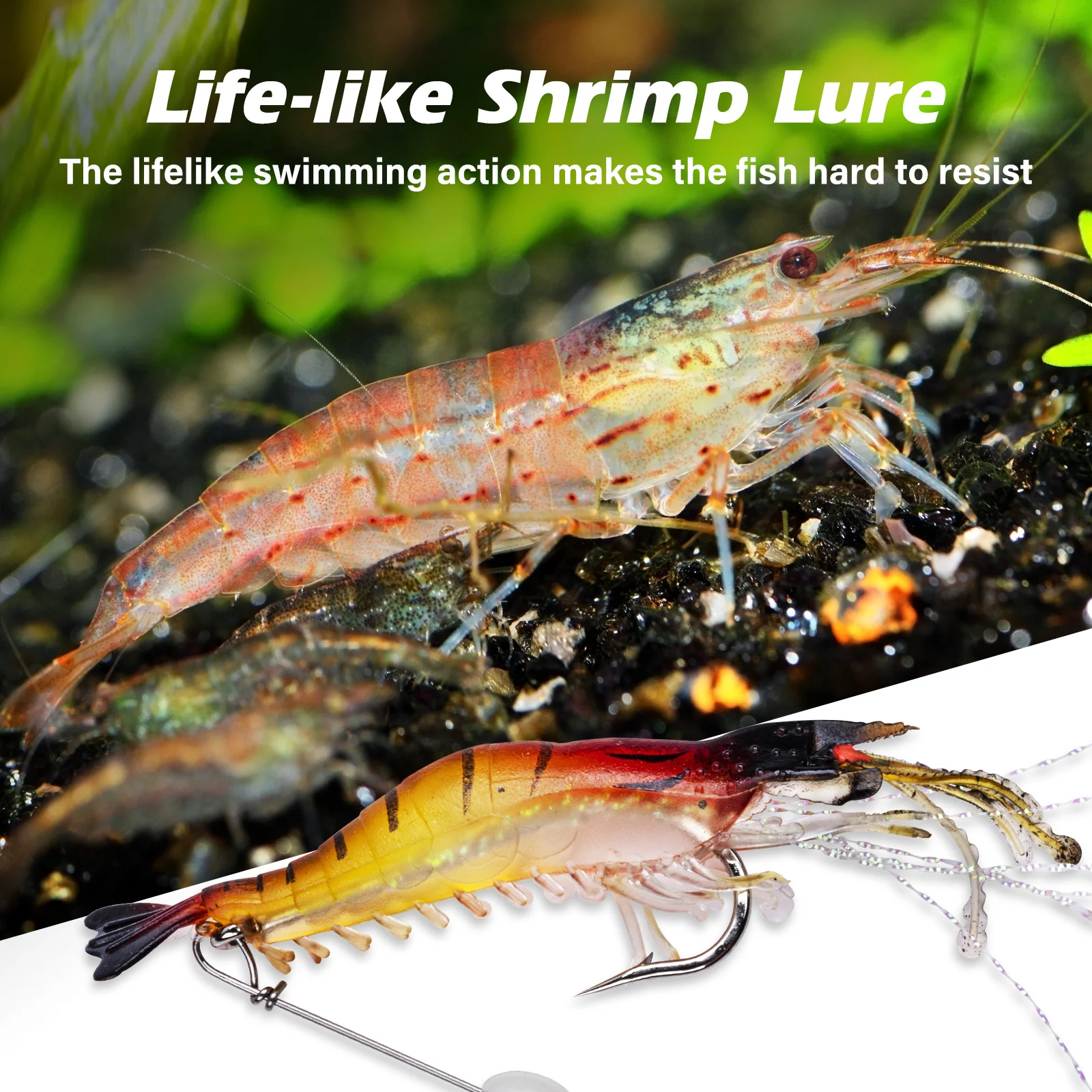 Goture Silicon Shrimp Fishing  - огляд і ціна Fishing Hook Assortment