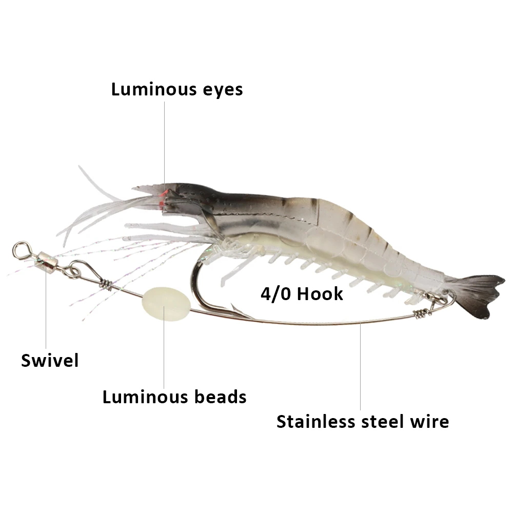 Goture Silicon Shrimp Fishing  - огляд і ціна Fishing Hook Assortment