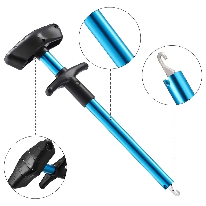 1/2pcs Portable Aluminum T-Hoo - огляд і ціна Fishing Hook Sharpener