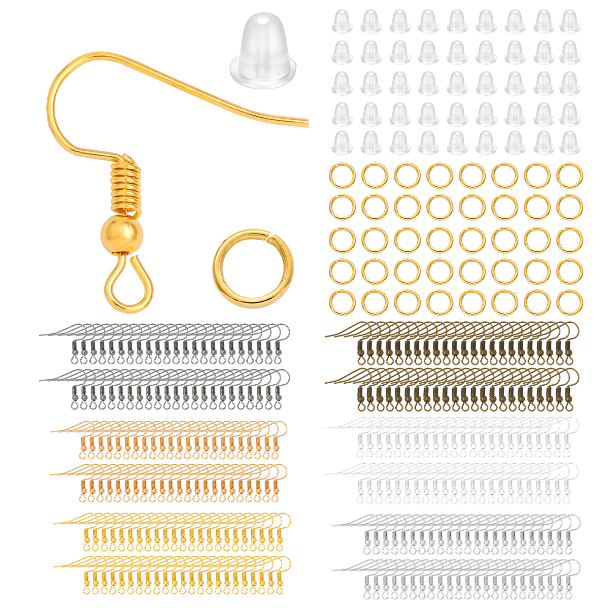 100-300pcs/Lot Hypoallergenic  - огляд і ціна Fishing Hook Assortment