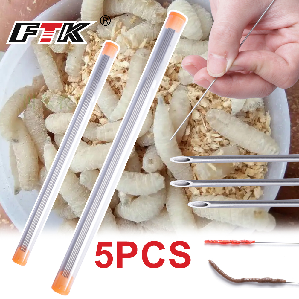 FTK Earthworm Hooking Needle S - огляд і ціна Fishing Hook Stainless Steel