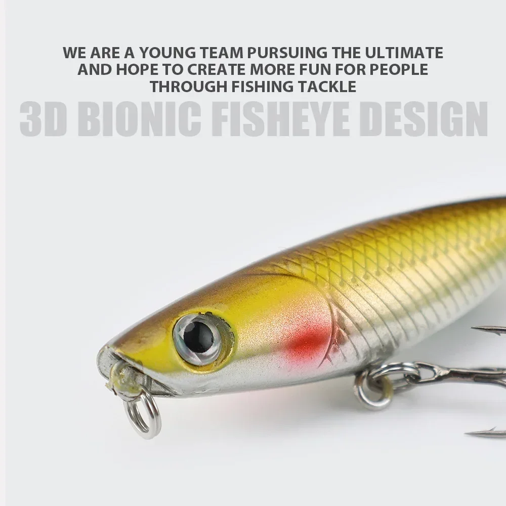 45mm 1.9g 1pcs Zigzag Dog Penc - огляд і ціна Fishing Hook Treble