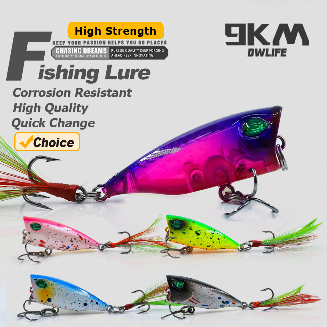 Minnow Lures Popper Set Crankb - огляд і ціна Fishing Hook Treble
