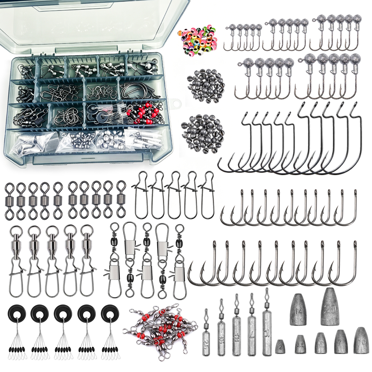 187pcs Fishing Accessories Kit - огляд і ціна Fishing Hook Box